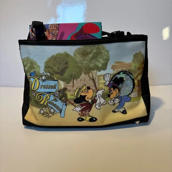 Vintage Dressed Romance Black and Multicolor Mini Bag - Picture 11 of 11